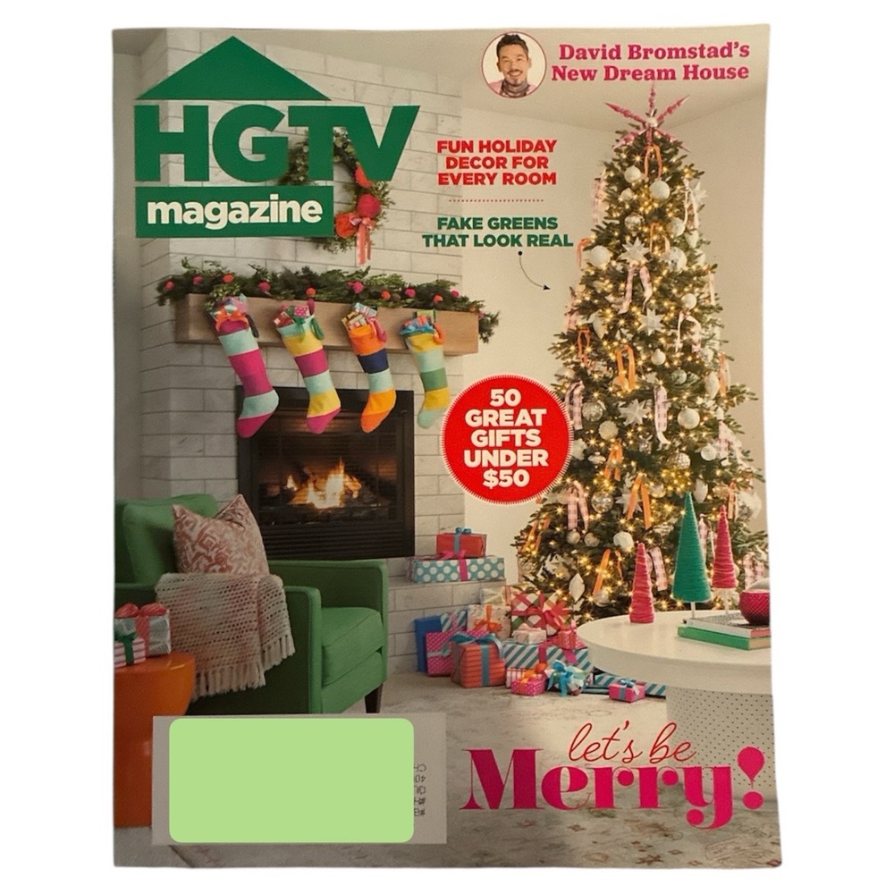 HGTV Magazine November December 2025 Lets Be Merry Fun Holiday Decor Every Room